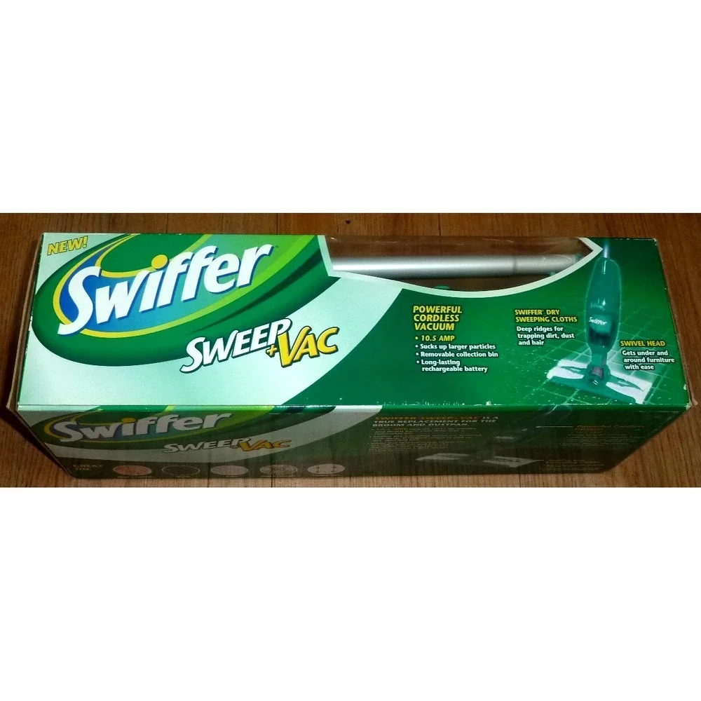 Swiffer Sweeper Vac Cordless Floor Vacuum Starter Kit NIB Housekeeping